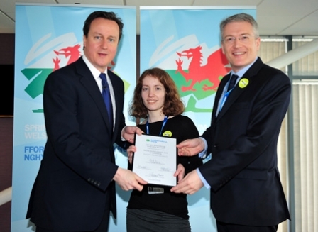 And the award goes to...: Andrew Jones MP and Harrogate and Knaresborough Conservative Association Agent, Kate Mackenzie, collect the party’s National Excellence Award from the Prime Minister, David Cameron