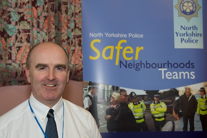 Paul Stephenson with the North Yorkshire Police Community Safety Department