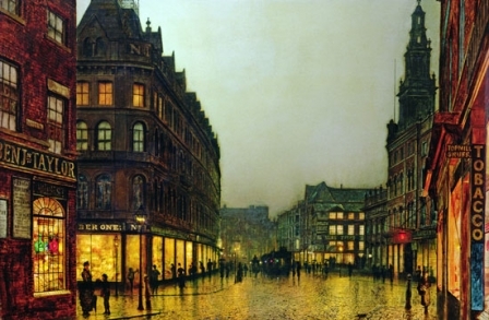 Boar Lane, Leeds, 1881 (oil on canvas)