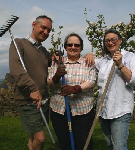 from left: Jeremy Clough, Pat Boutwood and Angela Clough