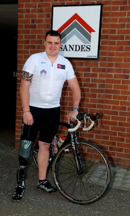 Private Matt Woollard outside the Sandes Centre at the Army Foundation College in Harrogate