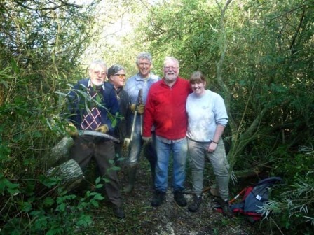 Volunteers clear popular footpath in Ripon