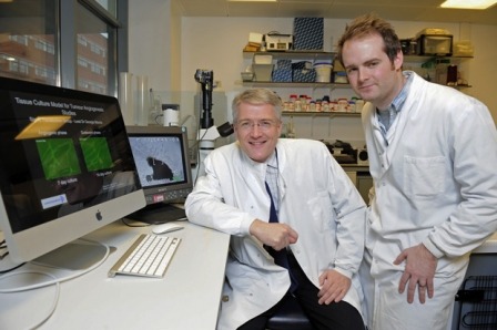 Andrew Jones MP dons lab coat to highlight cancer research work