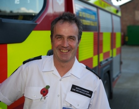 John Harvey is white watch manager at Harrogate Fire Station