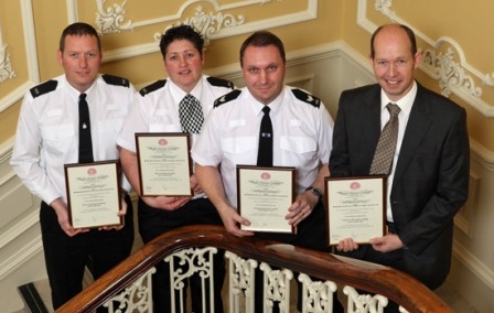 PC Ray Thwaites, PC Emma Collins, Traffic Sergeant Neil Campbell, Sergeant Andy Stubbings
