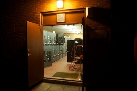 Jennyfields substation 11KV Switchroom showing the damaged switchgear (centre of image)