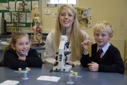 Biochemistry student drops into Belmont Grosvenor School