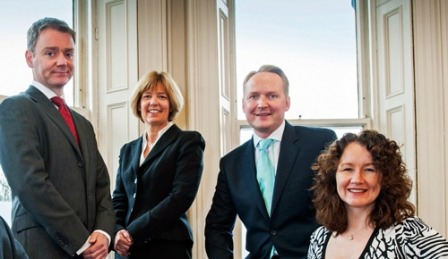 Raworths' Simon Morris, Jonathan Mortimer and Deborah Boylan pictured with managing partner Zoe Robinson (second left).