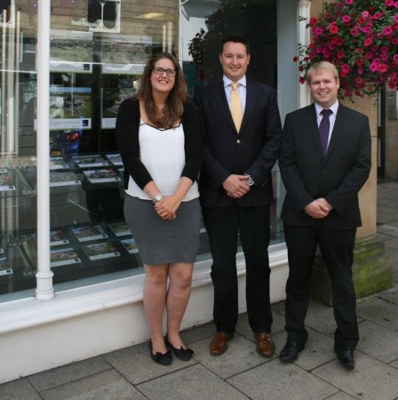 (from left to right): Carter Jonas’ newly promoted energy specialist Clare Davey, head of energy and marine in the north, Charles Hardcastle, who has been made partner, and new starter Ben Harrison, senior energy specialist