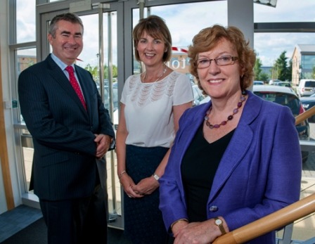 (L to R) are husband-and-wife legal team, Chris and Sarah Newton with head of residential property, Heather Johnson, who becomes a director with the firm achieving ABS status