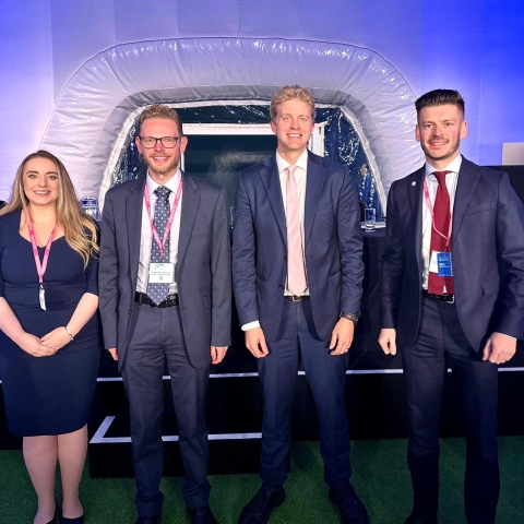 (L-R) Meghan Gallacher MSP, Jack Breteton MP, Ben Spencer MP, Keane Duncan after the Future of Conservatism fringe event