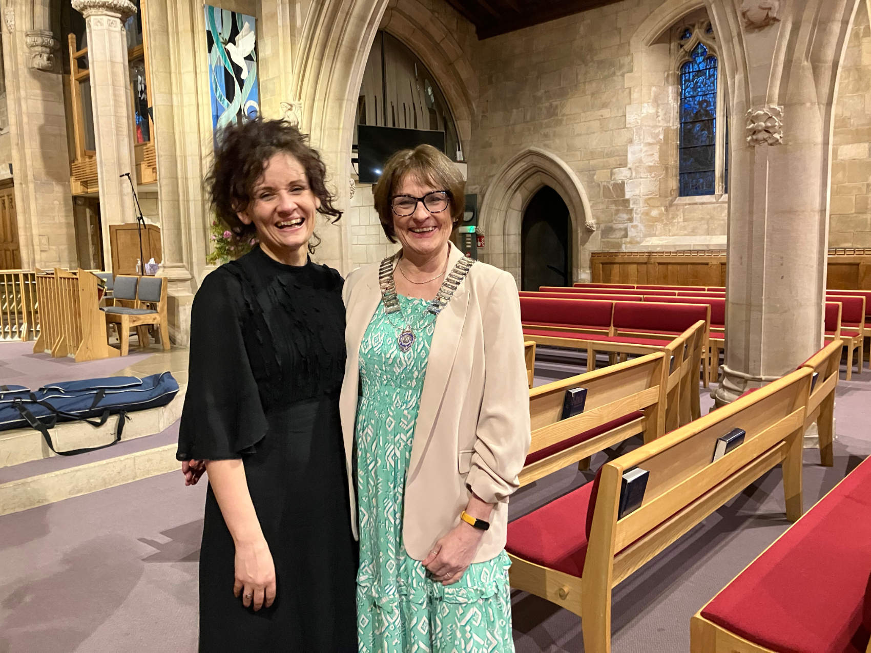 President Christine Anderson and Catherine Field-Leather