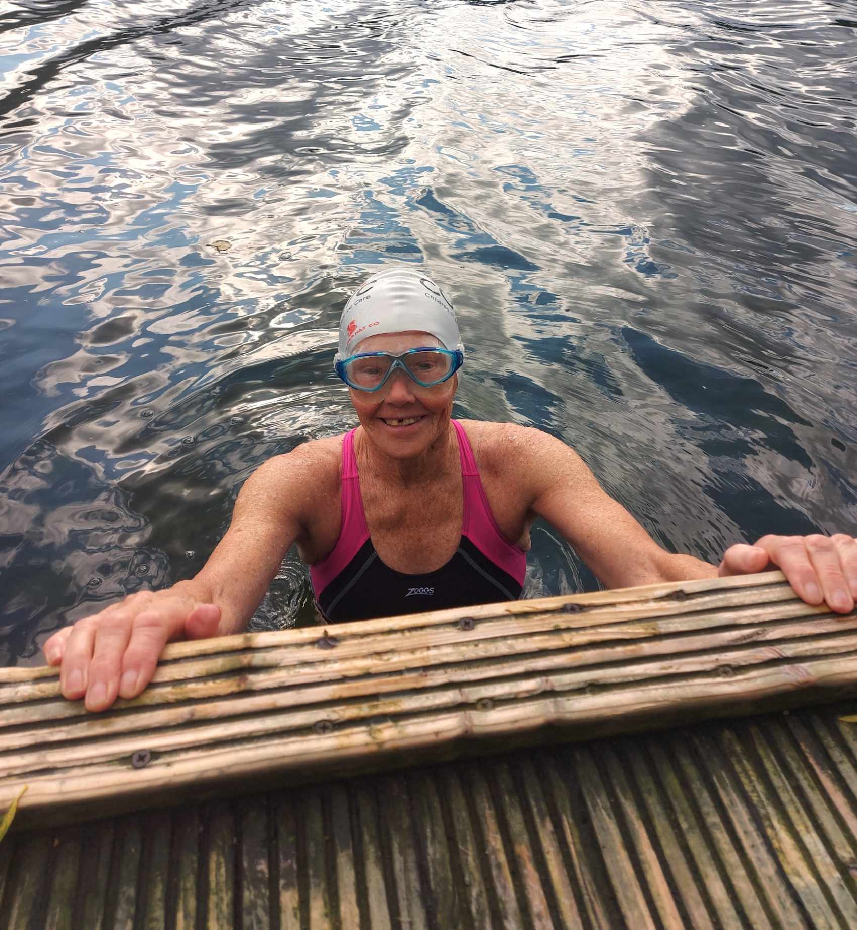 Dot Wagstaff Octogenarian channel swimmer2