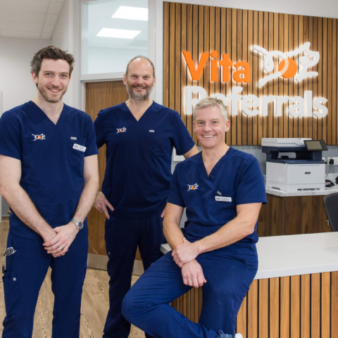 L-R Rob Quinn, Stuart Cooke and Nick Blackburn of Vita Referrals