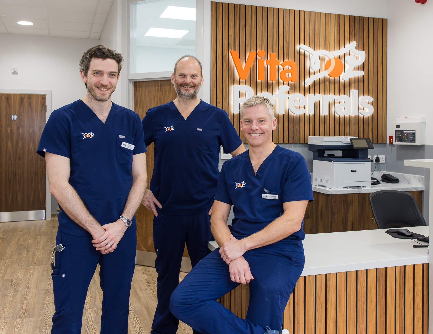 L-R Rob Quinn, Stuart Cooke and Nick Blackburn of Vita Referrals