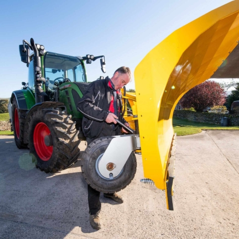 Pete Iveson is a farming contractor who often ploughs ahead of the gritters in extreme conditions