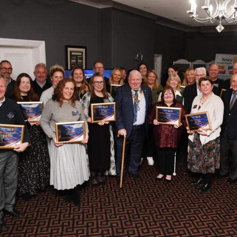 Representatives of the 14 charities and groups chosen to receive Legacy Fund grants are pictured with Harrogate