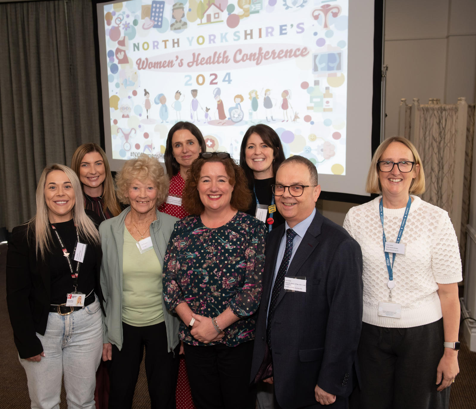 North Yorkshire Council’s director of public health, Louise Wallace (centre) was among the 140 delegates from organisations in North Yorkshire who gathered at the 2024 Women’s Health Conference in Harrogate to officially launch the survey